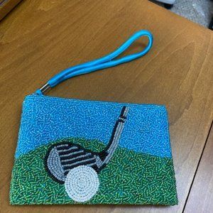 Beaded Wristlet  - Golf Theme